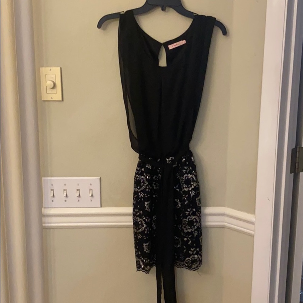 Mini black dress